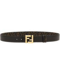 Fendi - Squared Ff Cinture Marrone-Uomo - Lyst