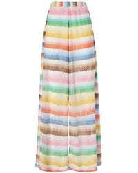 Missoni - Beach Pants With Zigzag Slit - Lyst
