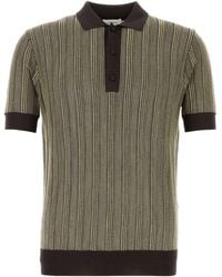 Ferragamo - Embroidered Stretch Viscose Blend Polo Shirt - Lyst