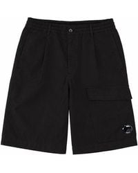 C.P. Company - Shorts Cargo Con Patch Logo - Lyst