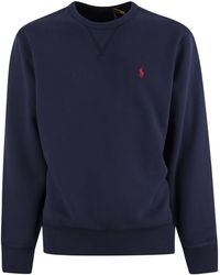 Polo Ralph Lauren - Crew Neck Sweatshirt Met Logo - Lyst