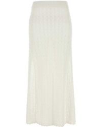 Ganni - Crochet Skirt - Lyst