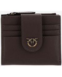 Pinko - Leather Wallet With Logo - Lyst