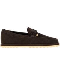 Tod's - Lamb Suede Loafers With Rubber Sole - Lyst