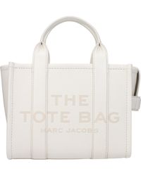 Marc Jacobs - Bolsos The Tote Women Cuero blanco/algodón - Lyst