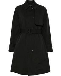 Emporio Armani - Trench Ceinturé À Effet Superposé - Lyst