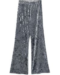 Forte Forte - Velvet High-waisted Trousers - Lyst
