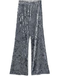 forte_forte - Velvet High-waisted Trousers - Lyst