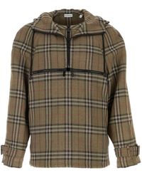 Burberry - Embroidered Viscose Blend Sweatshirt - Lyst
