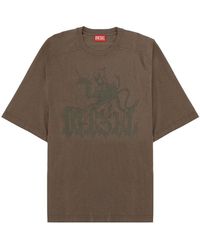 DIESEL - Tshirt Jussi Con Logo - Lyst