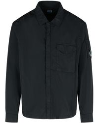 C.P. Company - C.P. Giacca Nylon Nera Aziendale - Lyst
