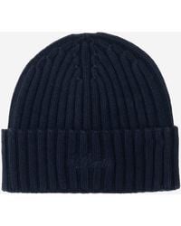 MC2 Saint Barth - Wool Blend Beanie With Logo - Lyst