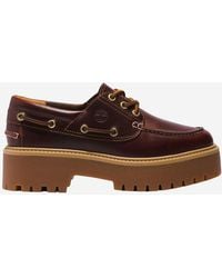 Timberland - Stone Street Leather Platform Loafers - Lyst