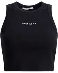 Givenchy - Cropped Tanktop Met Logo - Lyst