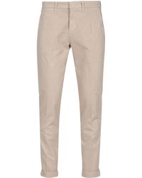 Fay - Pantalon Beige - Lyst