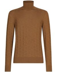 Dolce & Gabbana - Silk Turtle-Neck Sweater - Lyst