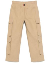 Thom Browne - Utility Chino Cargobroek Van Gewassen Katoenen Canvas - Lyst