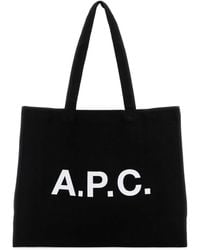 A.P.C. - Canvas Diane Shopping Bag - Lyst