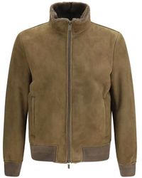 Salvatore Santoro - Suede High Neck Jacket - Lyst