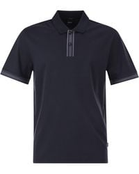 BOSS - Cotton Polo Shirt With Contrast Placket - Lyst