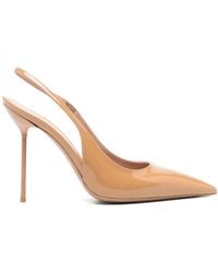 Paris Texas - Lidia Patent Leather Slingback Pumps - Lyst