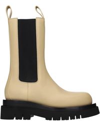 Bottega Veneta - Lug Ankle Boots /Sugar Cane Leather - Lyst