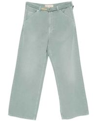 Marni - Wide-Leg Trousers With Belt - Lyst