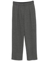 Emporio Armani - Cotton Trousers - Lyst