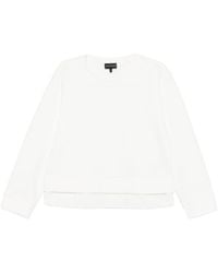 Emporio Armani - Logo Cotton Sweatshirt - Lyst