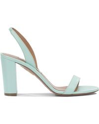 Aquazzura - "So Nude Block 85Mm" Heeled Sandals - Lyst