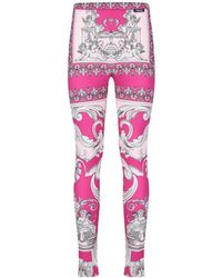 Versace - legging Met Barokke Print - Lyst