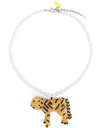 Forte Forte - Short Beads Necklace With Animalier Element Accessories - Lyst