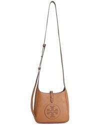 Tory Burch - Medium 'Miller Swing' 'Aged Tan' Lear Crossbody Bag - Lyst