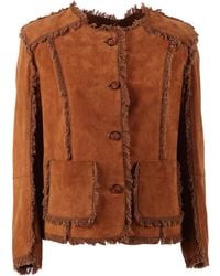 Bully - Goat Suede Leather Jacket - Lyst