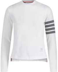 Thom Browne - T-Shirt Met Gestreept Detail - Lyst