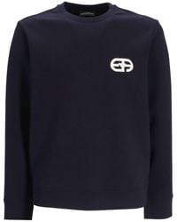 Emporio Armani - Sweater Met Logopatch - Lyst