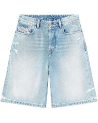 DIESEL - Denim Shorts - Lyst