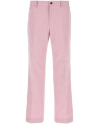 Prada - Pink Poplin Pant - Lyst