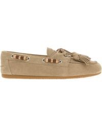 Miu Miu - Suede Loafers - Lyst