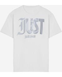 Just Cavalli - Cotton T-Shirt T-Shirts - Lyst