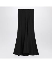 Balenciaga - Long Wool Skirt - Lyst