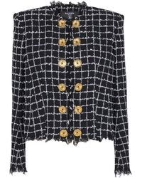 Balmain - Tweed Blazer - Lyst