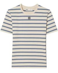 Tory Burch - Gestreept Katoenen T-shirt - Lyst