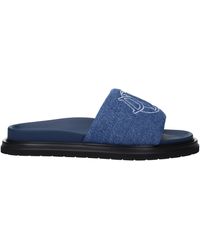 Dior - Ciabatte E Zoccoli Uomo Tessuto Blu/Jeans - Lyst