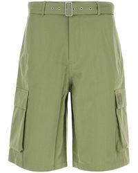 Maison Kitsuné - Cotton Bermuda Shorts - Lyst