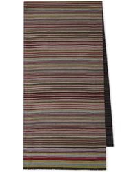 Paul Smith - Signature Stripe Wool And Silk Scarf - Lyst