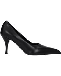 Prada - Décolleté Donna Pelle Nero - Lyst