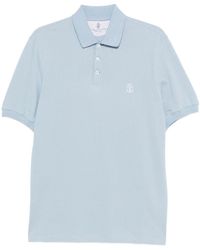 Brunello Cucinelli - Polo Shirt With Soft Collar - Lyst