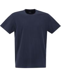 Paul & Shark - Gedefyed Cotton Jersey T -shirt - Lyst