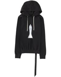 Rick Owens - Oversized Cotton Sweatshirt With Hood - Lyst